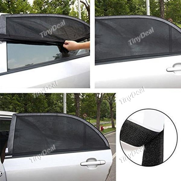 2Pcs Car Window Cover Sunshade Curtain UV Protection Shield Sun Shade Visor Mesh Solar Mosquito Dust Protection Car-covers