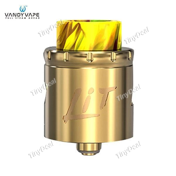Authentic VandyVape Lit BF RDA 24mm Rebuildable Dripping Atomizer - Golden Color