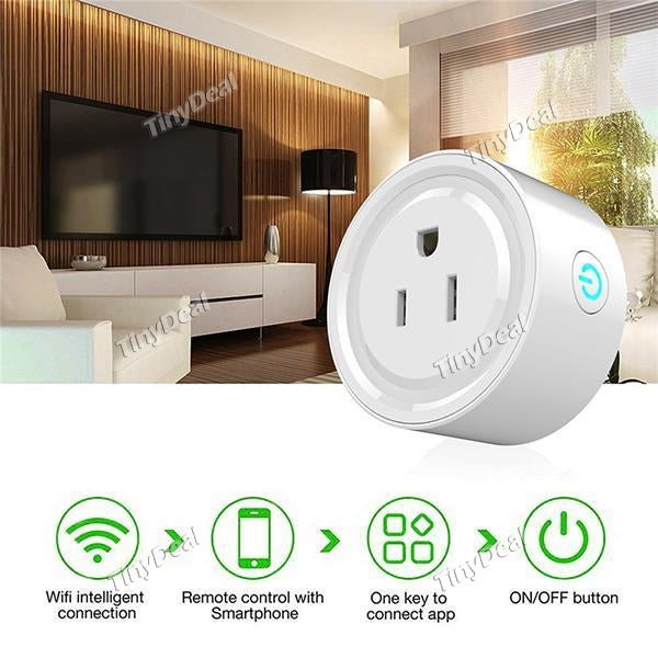 Mini Wifi Smart Socket Timing Phone Application Remote Control Switch for Smart Home