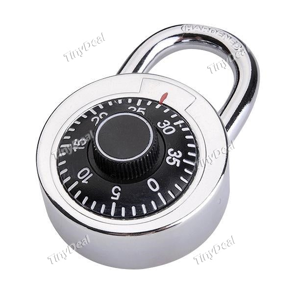 Padlock 50mm Dial Combination Lock for Suitcase Travel Bag Gym Lockers Filing Cabinets Toolbox