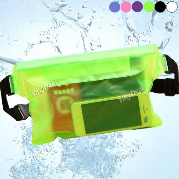 Waterproof Pouch Universal Waterproof Dry Bag Fanny Pack with Waist Strap for Boating Swimming Snorkeling Kayaking Beach