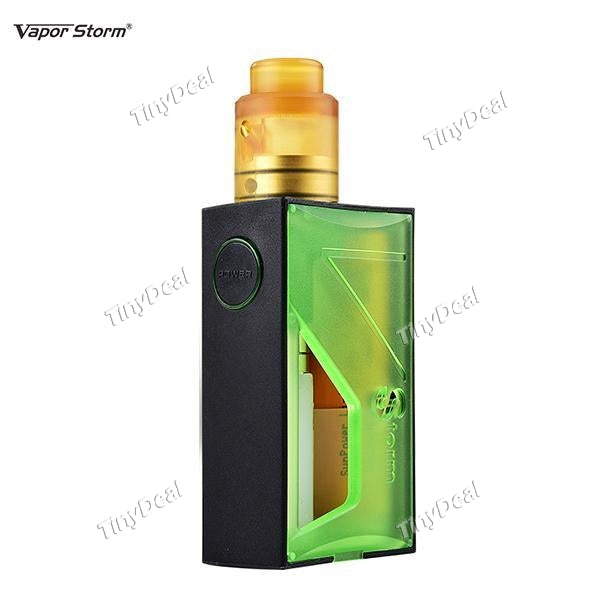 Authentic Vapor Storm Raptor Squonk Mech Mechanical Box Mod Kit - Green