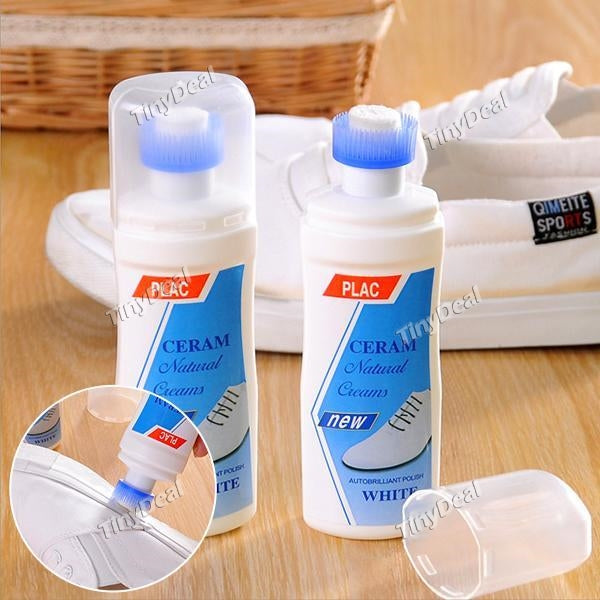 Magic Refreshed White Shoe Cleaner Cleaning Tool Kit Professional Shoe Clean Polish Decontamination 100ml For casual Shoes White