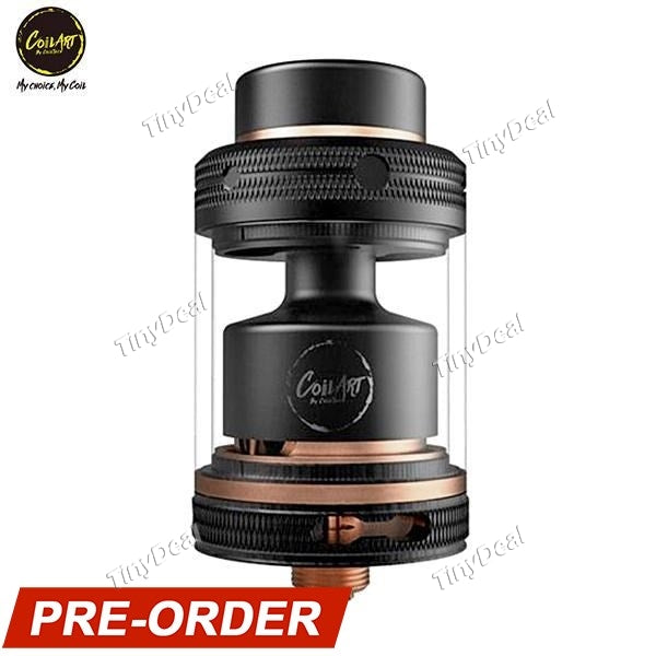 Authentic CoilART MAGE 2 II 3.5ml 5.5ml RTA Rebuildable Tank Atomizer - Black Rose Gloded