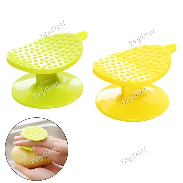 Multi-functional Fruits Vegetable Brushes Easy Cleaning Brush Potato Carrot Ginger Peeler Cleaner Brush Plastic Scraper