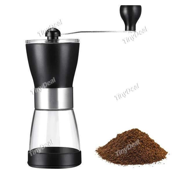 Portable Manual Ceramic Coffee Grinder Washable ABS Ceramic Core Stainless Steel Home Kitchen Mini Manual Hand Coffee