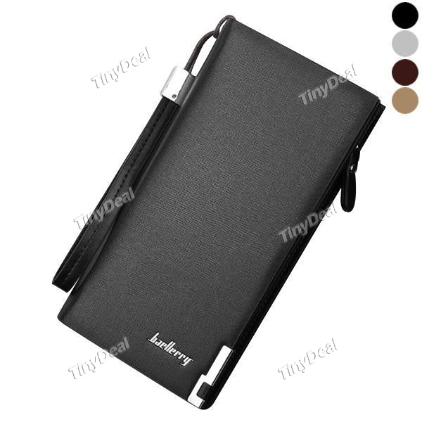 Business Wallets Men's Purse Multifunction Pockets Casual Clutch Male Purse Zipper Phone Bag Portfolio Designer Wallet