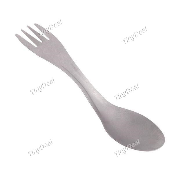 Outdoor Camping Ultra-light Titanium Tableware Cookout Picnic Fork Spoon