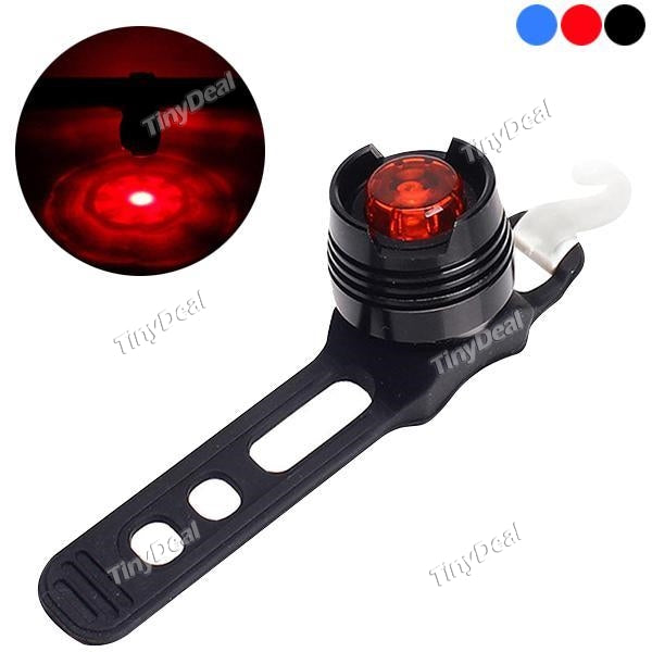 Aluminum LED Bicycle Light Front Rear Tail Helmet Red Flash Lights Safety Lamp Cycling Safety Caution Light Waterproof