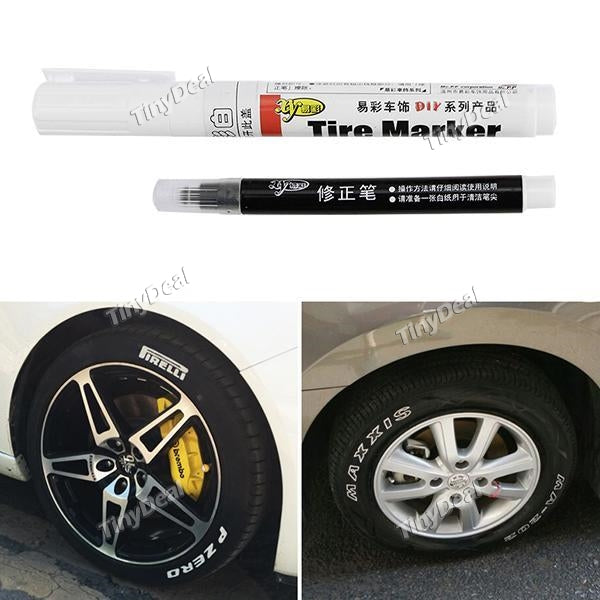 White-Color Permanent and Waterproof Paint Pen Tire Marker Pen for Car Tire Motocycle Tyre