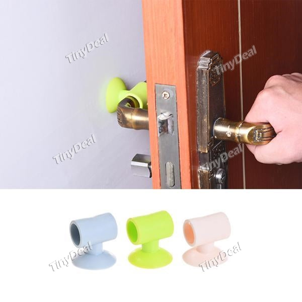 2PCS Door Knob Silencer Crash Pad Wall Protectors Silicone Door Stopper Bumper Silicone Door Stopper Self Adhesive Cushion Pad