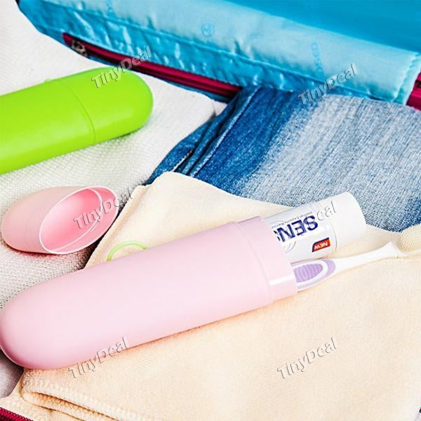 Toothbrush Toothpaste Holder Portable Travel Toothpaste Holder Cap Case Household Storage Cup Outdoor Bathroom Accessories