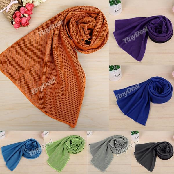 Multicolor 90*30cm Ice Towel Utility Enduring Instant Cooling Towel Heat Relief Reusable Chill Cool Towel Cold Towel
