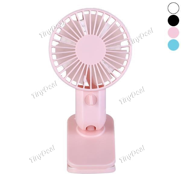 Dual Motor Designs Ultra-Silent Nature Wind Clip Fan 2 Speed Adjustable Can Stand Can Clip Mini USB Fans