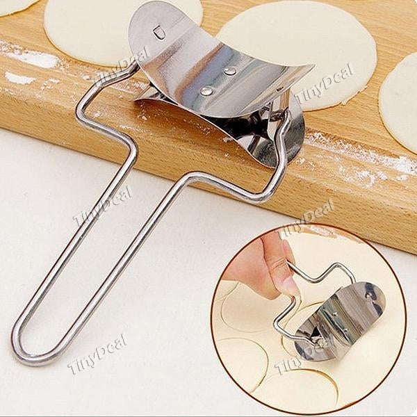 Stainless Steel Dough Press Dumpling Pie Ravioli Mold Maker Cooking Pastry Tools Circle Dumpling Device Dumpling Making Machine