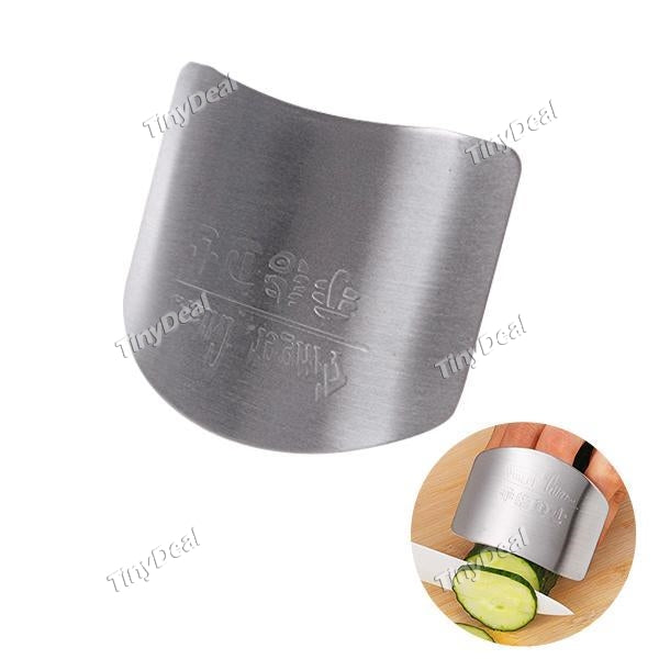 Stainless Steel Hand Guard Finger Protector Chop Slice Knife Kitchen Safe Chop Cut Tool Avoid Hurting When Slicing and Dicing