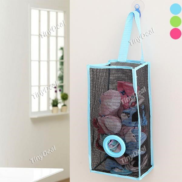 Breathable Mesh Hanging Kitchen Garbage Bag Storage Packing Pouch Bags