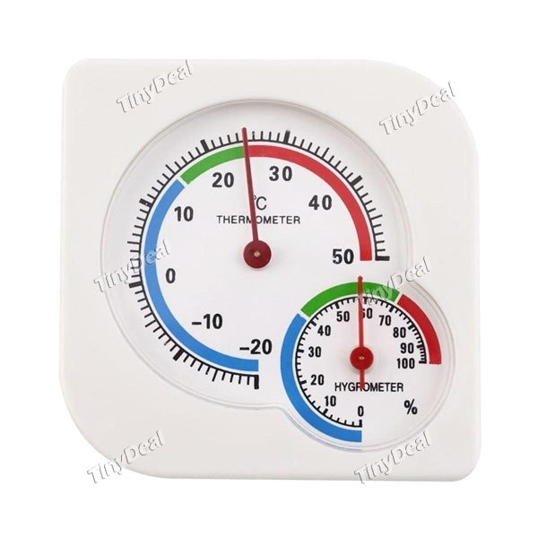 Mini A7 Gourd Shaped Clock-shaped Indoor Outdoor Hygrometer Humidity Thermometer Temperature Meter Gauge