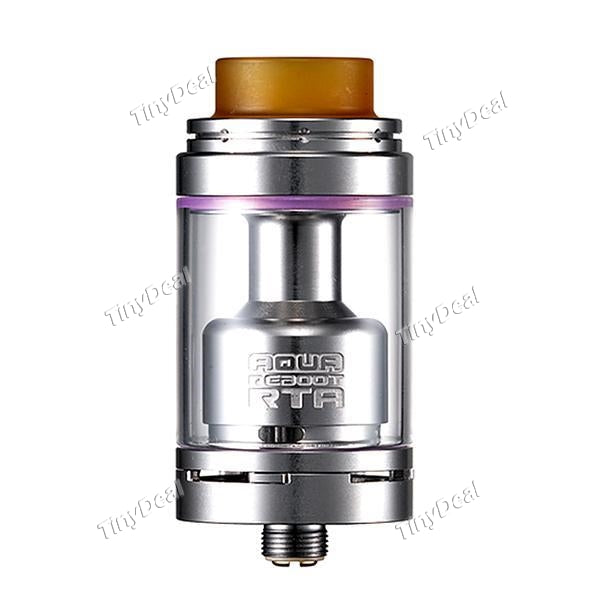 Authentic Footoon AQUA REBOOT 4.3ML RTA Rebuildable Tank Atomizer 24mm - Silver
