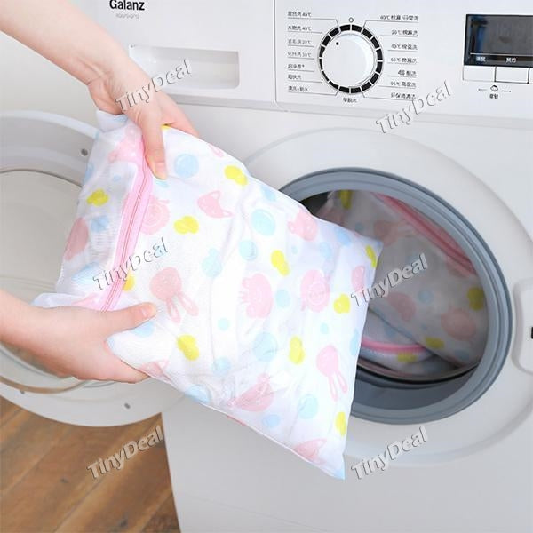 3 Size Zippered Mesh Laundry Wash Bags Foldable Delicates Lingerie Bra Socks Underwear Washing Machine Clothes Protection Net