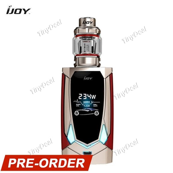 Presell Authentic IJOY Avenger 270 234W 20700 TC AI Voice Control Starter Kit - Matte Champagne Gold