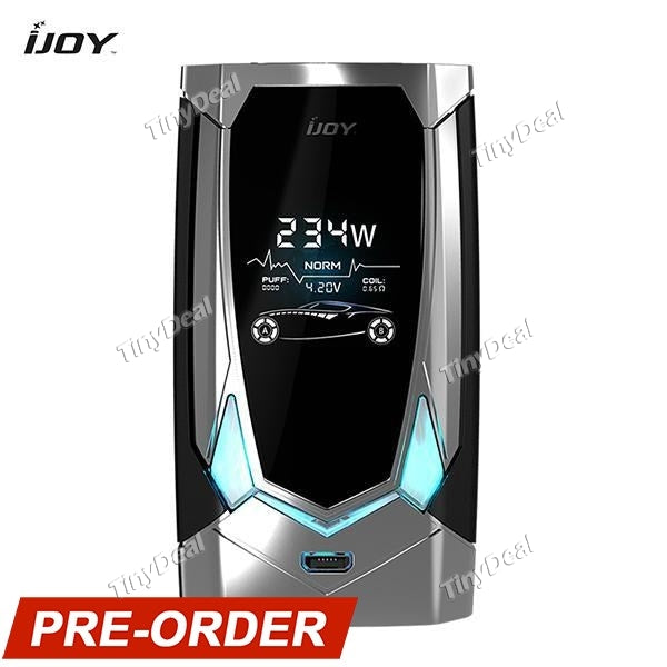 Presell Authentic IJOY Avenger 270 234W 20700 AI Voice Control TC Box Mod APV - Morrir Silvery SS