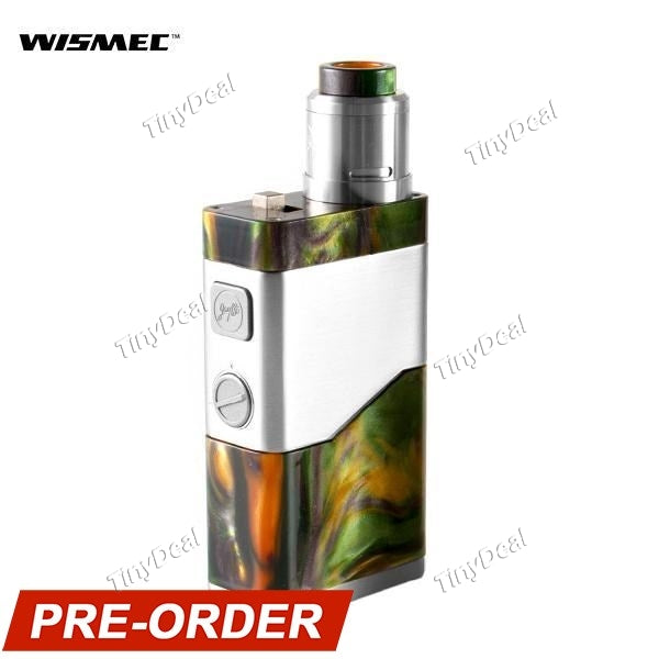 Presell Authentic Wismec LUXOTIC NC 250W VV APV Box Mod Guillotine V2 Kit - Green Resin