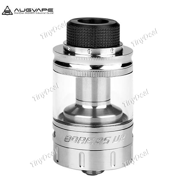 Authentic Augvape Boreas V2 RTA 2.5ML/5ML Rebuildable Tank Atomizer - Silvery SS Stainless