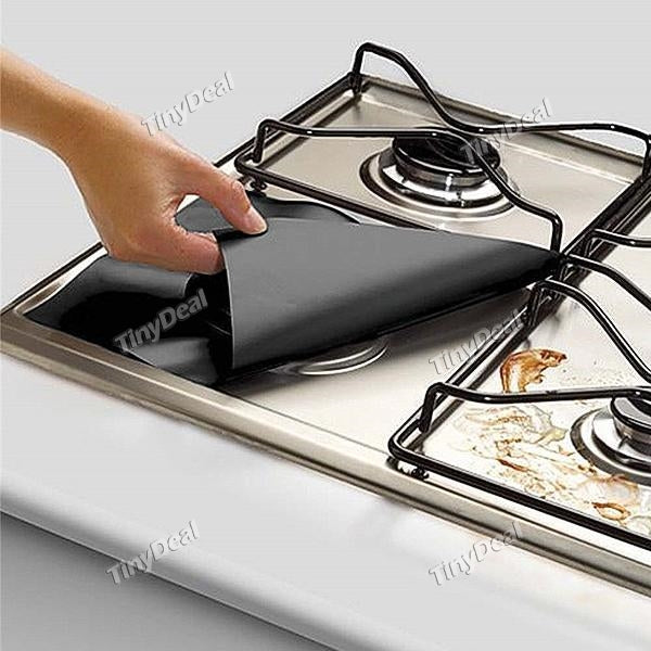 Teflon Gas Hob Oil Protector Liner Non-Stick Sheet Reusable Stove Clean Mat Pad Furnace Surface Protection Pads Kitchen Tools