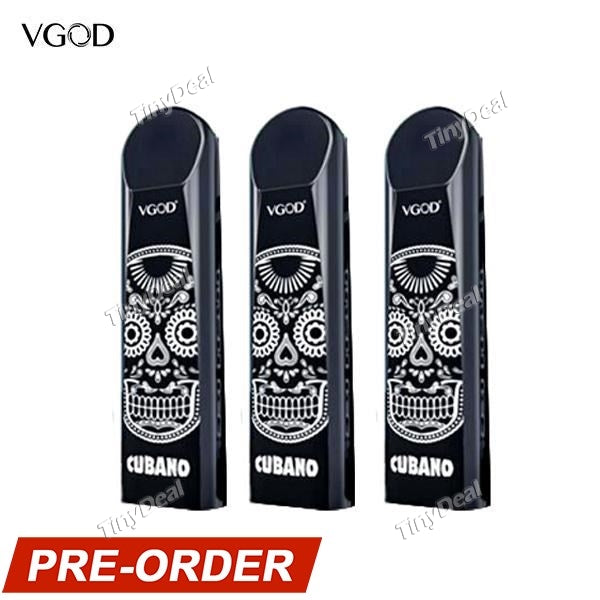 Presell 3 x Authentic VGOD STIG DISPOSABLE POD eGo Starter Kit E-Cigarette - Cubano Flavor