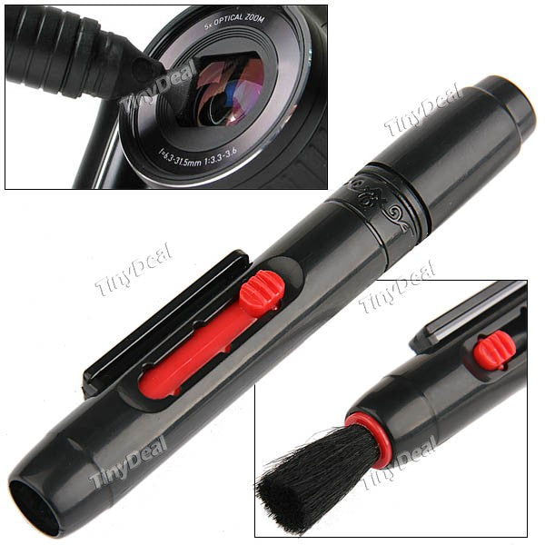 Mini Lens Cleaning Pen Lens Pen Cleaner with Built-in Retractable Brush for Camera Glasses -Assorted Pattern VTH-57164