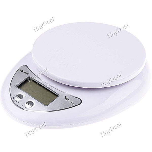 5000g x 1g Drop-Shaped LCD Digital Electronic Chef Kitchen Balance Weight Counting Scale HDS-7262
