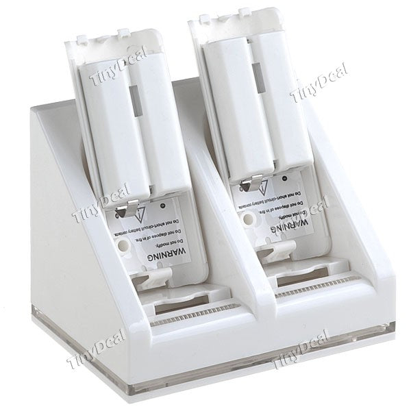 Charge Station with Dual Charging Dock + 2 Battery Packs for Nintendo Wii GWIICS02