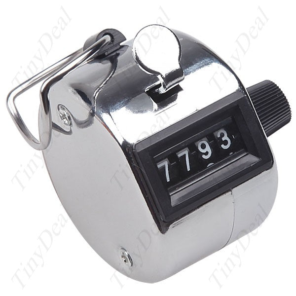 4-digit Hand-operated Tally Counter Clicker Arithmometer for Data Statistics Laboratory Analysis Counting HLI-8930